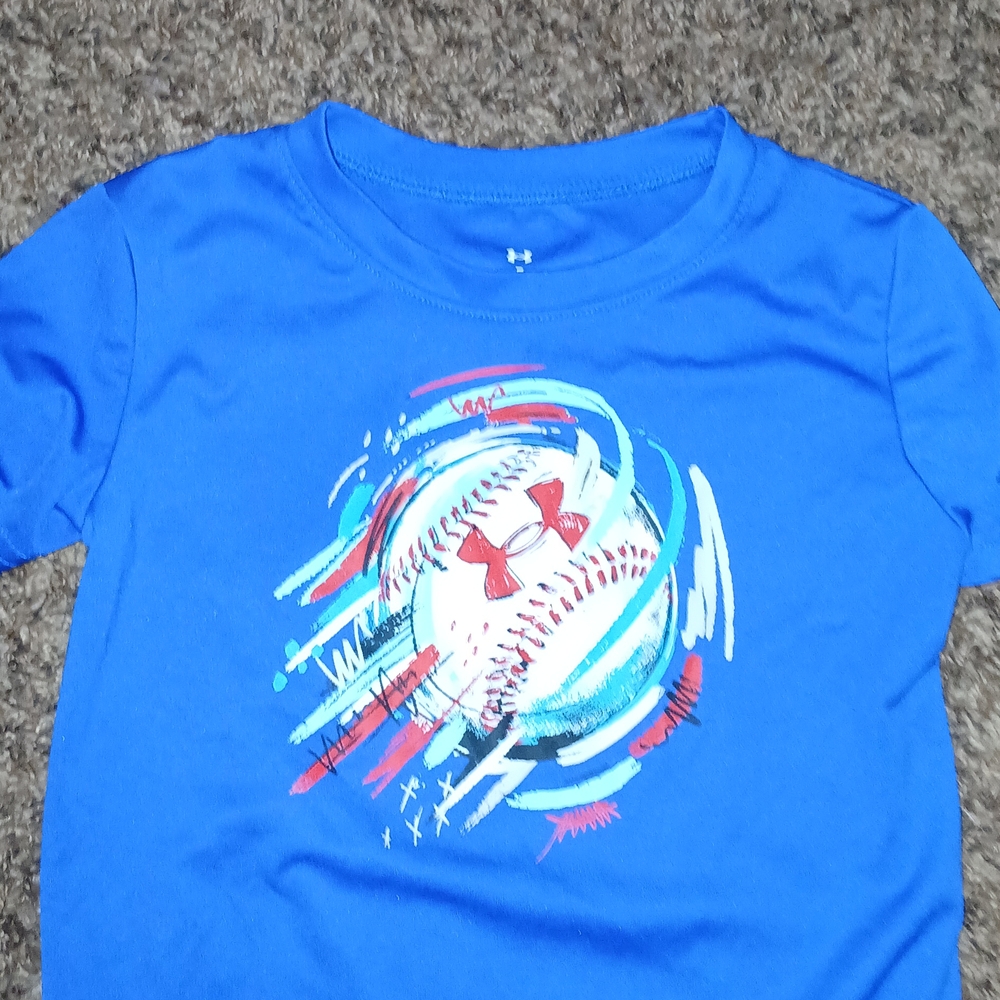 Under Armour Kids' Blue Baseball Graphic Tee